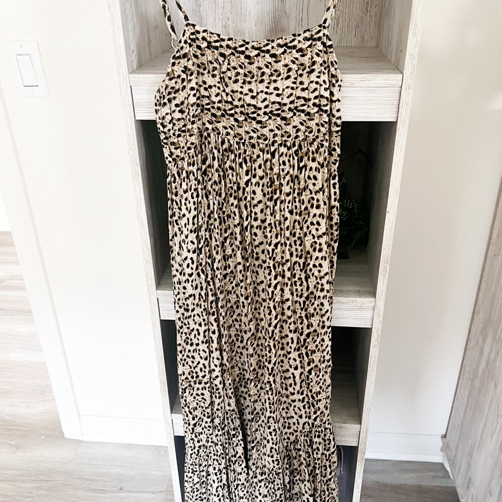 Leopard Print Maxi Dress